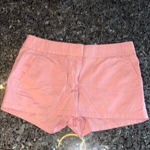 J. Crew High Waist Pink Shorts with Tailored Look